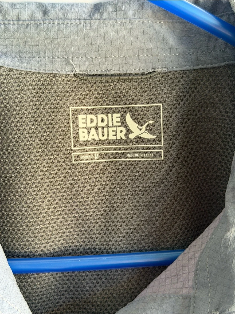 Eddie Bauer Lightweight Gray Button-Up Shirt Jacket